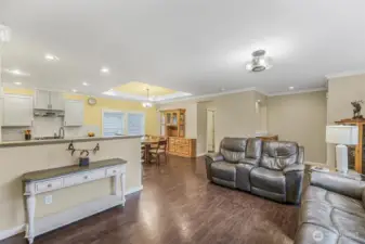 Home is filled with natural light