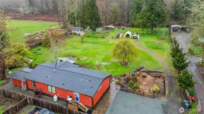 There are 2 RV dumps on back of property.