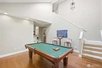 Main floor bonus area and second staircase.