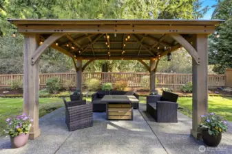 Great setting for morning coffee and evening dinners in the summer.