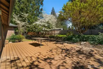 A large sun deck extends your living space—perfect for entertaining guests or enjoying quiet moments amidst nature.