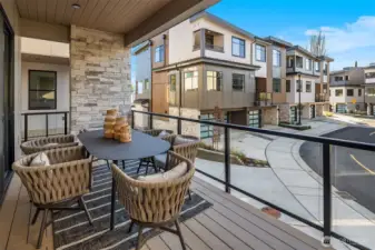 Covered outdoor area off main living area