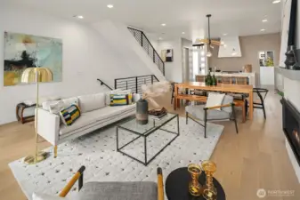 Living area on main level