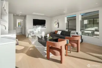 Media room on top floor