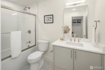 Lower level bathroom