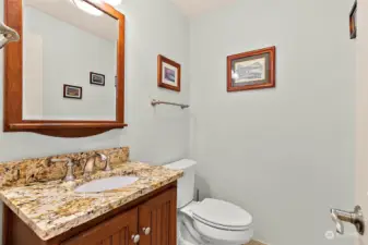 1/2 bath on main floor for gues