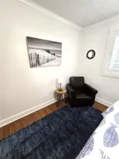 bedroom one nice leather chair