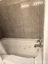 jetted tub in primary