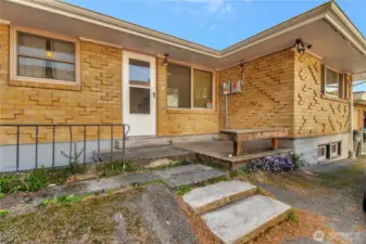 Alley entrance off rear of home