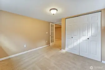 5th bedroom in basement