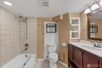 Full bath in basement