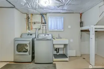 Utility room in basement