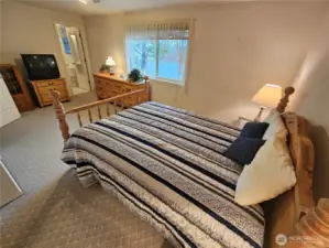 Large main bedroom with ensuite bathroom.