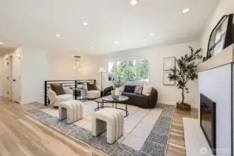 Bright & Light Living Room with Wood Floors