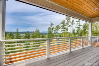 Covered view deck