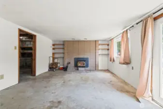 Basement living room
