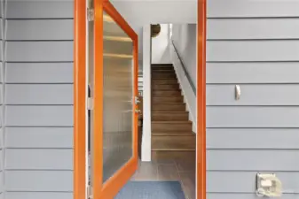 Front door.