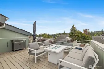 Rooftop deck.