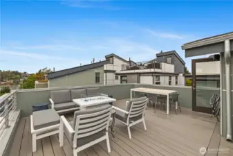 Rooftop deck.