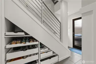 Custom under stair storage