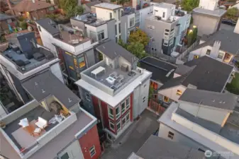 See how one roof is brand new looking?