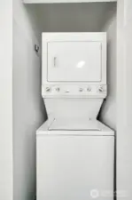 Stackable washer/dryer.