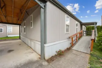 RAMP entry takes you into the main living space of the home.