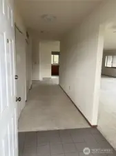 Tiled entry way