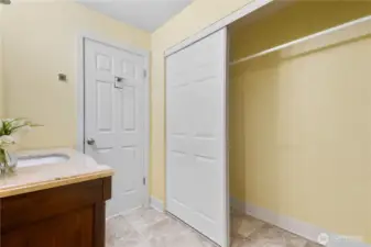 Primary Closet & Bath Area