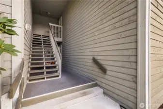 Stairway to 2nd Floor Unit