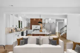 Enjoy 10 foot tall ceilings a and an open concept design that lets the mian floor breaithr for entertainment and comfort.