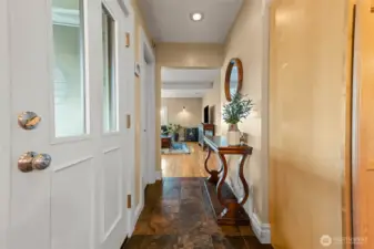 Entry towards living room.