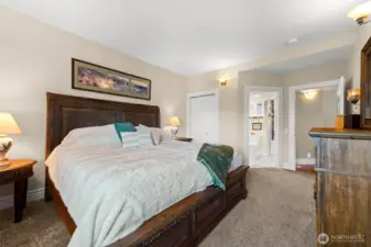 Extra space for all your bedroom furniture. TWO walk-in closets.