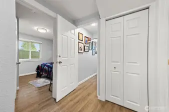 Entrance to separate living area. Currently tenant occupied. Monthly rent is $1500.