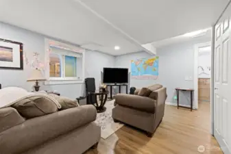 Living room in separate living area.