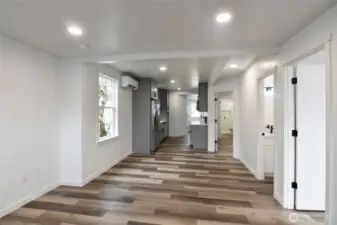 Living room toward the kitchen