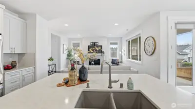 Whether entertaining or relaxing at home, this open layout keeps every moment connected