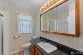 main floor full bathroom, updated in 2025
