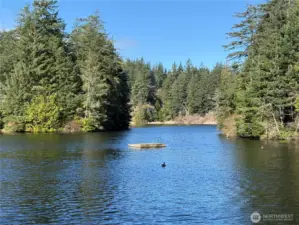 Eagle Lake is a beautiful spot for swimming, canoeing and fishing