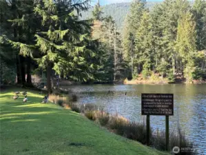 Enjoy fishing and bird watching at Eagle Lake