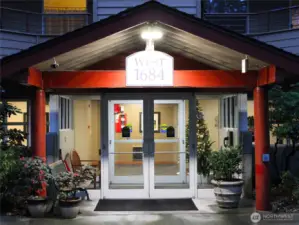 West Building entrance