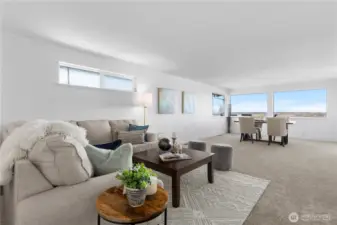 Living room + Dining room