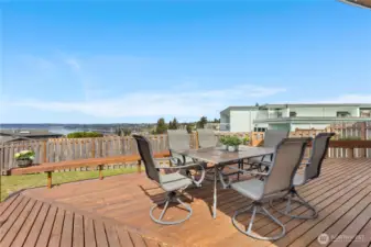 Deck with views of Puget Sound