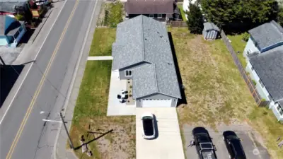 double lot with room for a small business or shop!
