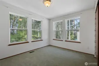 Second bedroom upstairs.