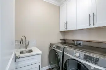 Laundry with sink
