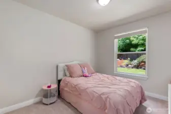 Bedroom number on at the back of the house