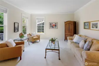 Living Room Looking In From Grand Entry Staircase
