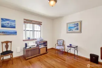 Bedroom 3 overlooks the side yard.
