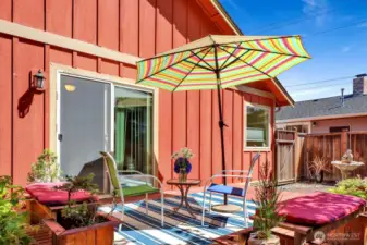 The deck oasis...